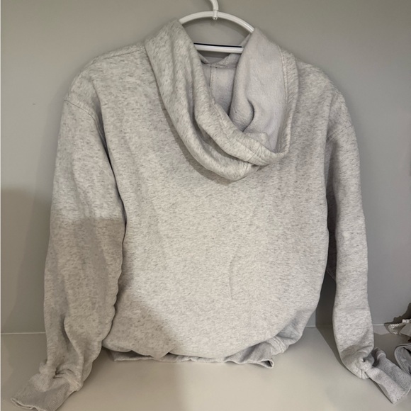 White Fox Boutique Gray Hoodie with Blue Logo - Picture 2 of 3